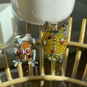 Pig & Frog Beaded Key Chains